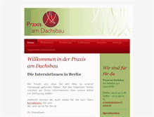 Tablet Screenshot of praxisamdachsbau.de